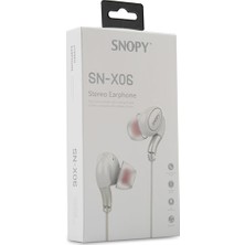 Snopy SN-X06 Telefon Uyumlu Beyaz Kulak İçi Mikrofonlu Kulaklık