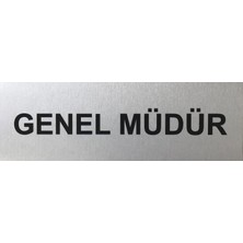 Se -Dizayn Genel Müdür Tabelası Kapı Yönlendirme Levhası 15 cm X 5 cm