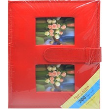 Nobby Star 200'lük Deri Fotoğraf Albümü 10x15 Kırmızı
