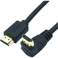 Platoon HDMI L Tipi Dik 90° Derece (270 °) Erkek Erkek HDMI Kablo 5 m