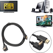 Platoon HDMI L Tipi Dik 90° Derece (270 °) Erkek Erkek HDMI Kablo 5 m