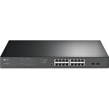 TP-LINK TL-SG1218MPE JetStream 16-Port Gigabit 2 SFP Slotlu Easy Smart PoE + Switch