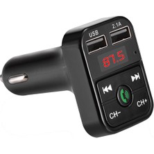 Auris Car B2 LED Bluetooth Fm Transmitter Araç Kiti Siyah