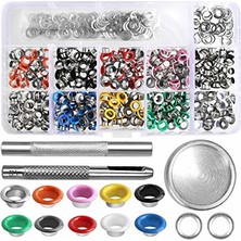 İşkur Makina Renkli Metal 5 mm Kuş Gözü 300 Set ve Saklama Kutusu