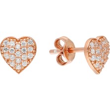 Glorria Eg0416 Gümüş Kalp Küpe