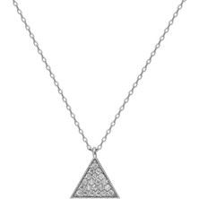 Glorria Eg0448 Gümüş Üçgen Kolye