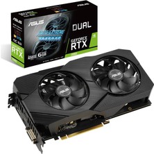 Asus Dual Nvidia RTX 2060 Advanced Edition Evo 6GB 192Bit GDDR6 DX(12) PCI-E 3.0 Ekran Kartı (DUAL-RTX2060-A6G-EVO)