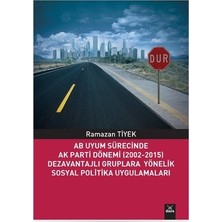 AB Uyum Sürecinde Ak Parti Dönemi (2002-2015) Dezavantajlı Gruplara Yönelik Sosyal Politika Uygulamaları