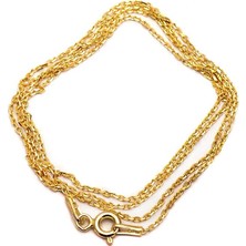 Sümer Telkari Altın Yaldızlı Gümüş Zincir 26