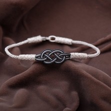 Sümer Telkari Kazaziye  El Sarması Gümüş Bileklik 2086