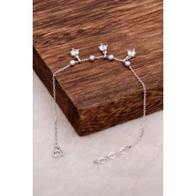 Sümer Telkari Taşlı Tasarım Gümüş Bileklik 3171