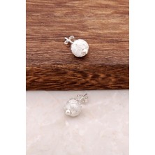 Sümer Telkari Kazaziye El Sarması Mini Gümüş Küpe 490