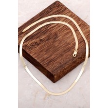 Sümer Telkari İtalyan Ezme Altın Yaldızlı Gümüş Zincir Kolye 3957