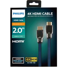 Philips SWL6120K/93D-2 4K 2.0 60HZ 18G Bps HDR10+ 3D HDMI Kablo - 2 mt