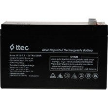 Ttec 12 Volt 7A Akü -12V 7 Ah Bakımsız Kuru Akü 2019 Üretim