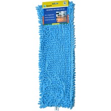 Spark 1050 (4' Lü) Nemli Makarna Mop Ucu Mikrofiber Şönil Paspas Yedeği 50 Cm. Mix Renkler (4 Adet)