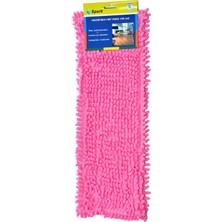 Spark 1050 (4' Lü) Nemli Makarna Mop Ucu Mikrofiber Şönil Paspas Yedeği 50 Cm. Mix Renkler (4 Adet)