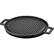 Lava Yuvarlak Grıddle Çap28 cm Metal Kulplu