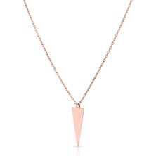 Azuris 925 Ayar Gümüş Üçgen Kolye