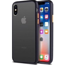 Tekno Gurup Benks Apple iPhone XS Max Kılıf Mat Sert Korumalı Tank Silikon Kılıf - Siyah + Tam Kaplayan 6D Nano Ekran Koruyucu