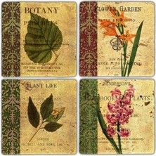 Oscar Stone Doğaltaş Bardak Altlığı  4'lü Set 10 x 10 cm