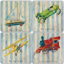 Oscar Stone Doğaltaş Bardak Altlığı  4'lü Set 10 x 10 cm