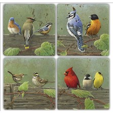 Oscar Stone Doğaltaş Bardak Altlığı  4'lü Set 10 x 10 cm