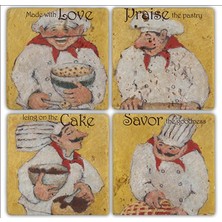 Oscar Stone Doğaltaş Bardak Altlığı  4'lü Set 10 x 10 cm