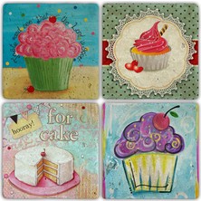 Oscar Stone Doğaltaş Bardak Altlığı  4'lü Set 10 x 10 cm