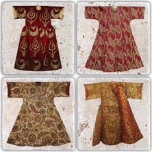 Oscar Stone Doğaltaş Bardak Altlığı - 4'lü Set 10 x 10 cm