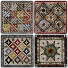 Oscar Stone Doğaltaş Bardak Altlığı - 4'lü Set 10 x 10 cm