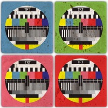 Oscar Stone Doğaltaş Bardak Altlığı - 4'lü Set 10 x 10 cm