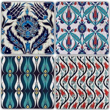 Oscar Stone Doğaltaş Bardak Altlığı - 4'lü Set 10 x 10 cm