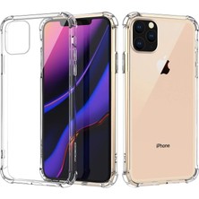 Case Street Apple iPhone 11 Pro Kılıf AntiShock Ultra Koruma + Nano Glass Şeffaf