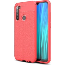 Case Street Xiaomi Redmi Note 8 Kılıf Niss Silikon + Nano Glass Kırmızı