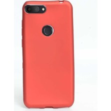 Case Street Alcatel 1S Kılıf Premier Silikon Esnek Koruma + Nano Glass Kırmızı