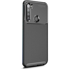 Case Street Xiaomi Redmi Note 8 Kılıf Negro Karbon Dizayn Silikon Siyah