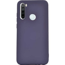 Case Street Xiaomi Redmi Note 8 Kılıf Premier Silikon Esnek Koruma + Nano Glass Mavi