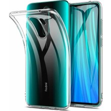 Tekno Grup Xiaomi Redmi Note 8 Pro Kılıf Darbe Emici Süper Silikon Kılıf Şeffaf + Nano Ekran Koruyucu
