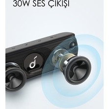 Anker Soundcore Motion+ Kablosuz HiFi Bluetooth Hoparlör - 30W Stereo Ses - IPX7 Suya Dayanıklılık - 12 Saate Varan Şarj - Siyah - A3116 (Anker Türkiye Garantili)