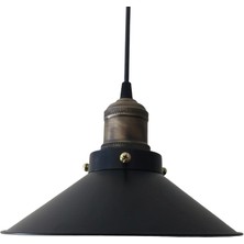 Mylight Retro Siyah Tekli Sarkıt Rustik 23 cm