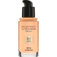 Max Factor Facefınıty All Day Flawless Flexı-Hold 3 In 1 Kalıcı Fondöten 44  Warm Ivory