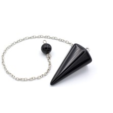 Murty99 Hakiki Doğal Siyah Akik Pandül Sarkaç 1.Kalite 001