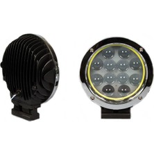 Space Offroad Sis Lambası 12 Ledli 60W-12-24V Siyah Angel Takım/ LASS253-SA