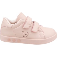 Vicco 313.E19K.100 Günlük Işıklı Kız/Erkek Çocuk Spor Ayakkabı Pudra