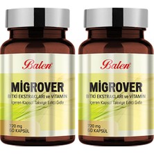 Balen Migrover Bitki Ekstraktları ve Vitamin Içeren 60 Kapsül x 2 Adet