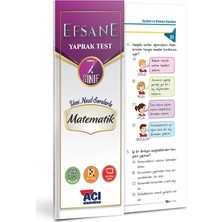 Açı Yayınları 7. Sınıf Matematik Çek Kopart Yaprak Test
