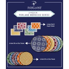 Porland Morocco Desen Karma Renk 18 PArça 6 Kişilik