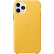 Apple iPhone 11 Pro Deri Kılıf Limon - MWYA2ZM/A