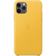 Apple iPhone 11 Pro Deri Kılıf Limon - MWYA2ZM/A